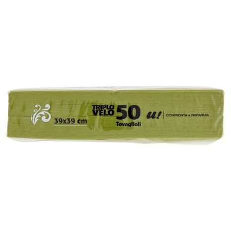 50 Tovaglioli 3 Veli Blu U! Confronta e Risparmia